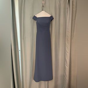 Floor-Length Blue Gown